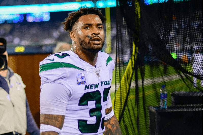 EAST RUTHERFORD, NEW JERSEY - OCTOBER 13: Jamal Adams #33 of the New York Jets walks off the field following his teams 24-22 win over the Dallas Cowboys at MetLife Stadium on October 13, 2019 in East Rutherford, New Jersey.