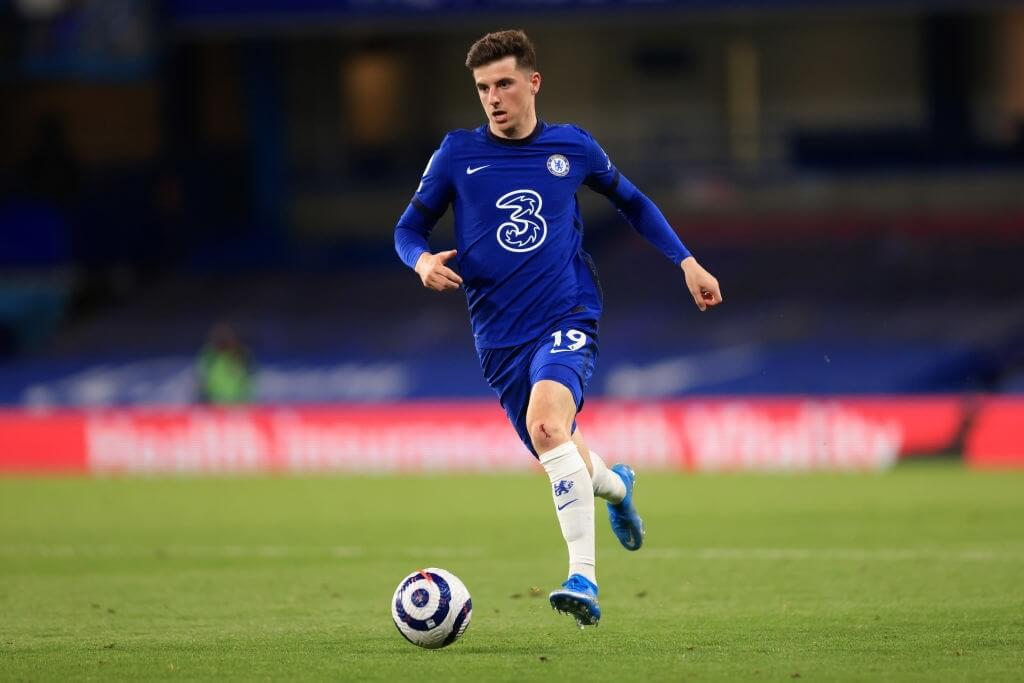 LONDON, ENGLAND - MAY 12: Mason Mount of Chelsea during the Premier League match between Chelsea and Arsenal at Stamford Bridge on May 12, 2021 in London, United Kingdom. 