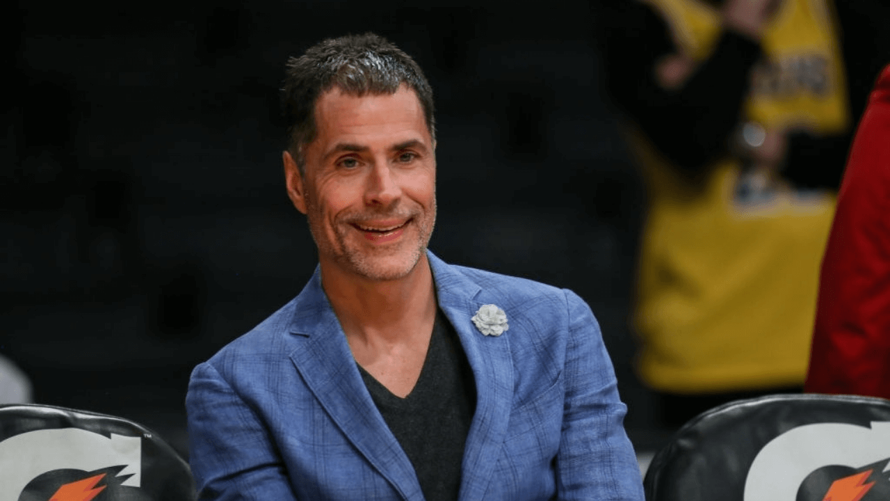 LOS ANGELES, CA - JANUARY 05: Los Angeles Lakers general manager Rob Pelinka during an NBA game between the Detroit Pistons and the Los Angeles Lakers on January 05, 2020, at Stapes Center in Los Angeles, CA. (Photo by Jevone Moore/Icon Sportswire via Getty Images)