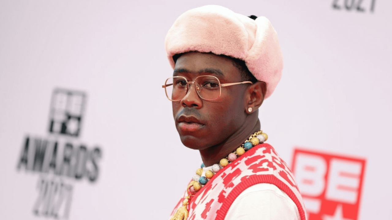 LOS ANGELES, CALIFORNIA - JUNE 27: Tyler, the Creator attends the BET Awards 2021 at Microsoft Theater on June 27, 2021 in Los Angeles, California. (Photo by Rich Fury/Getty Images,,)