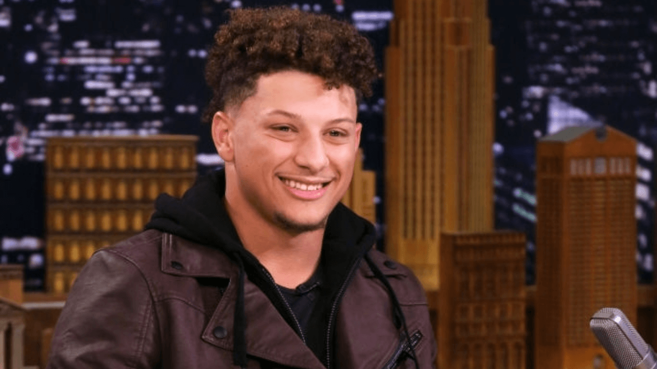 THE TONIGHT SHOW STARRING JIMMY FALLON -- Episode 1038 -- Pictured: Football quarterback Patrick Mahomes during an interview on April 1, 2019 -- (Photo by: Andrew Lipovsky/NBCU Photo Bank/NBCUniversal via Getty Images via Getty Images)