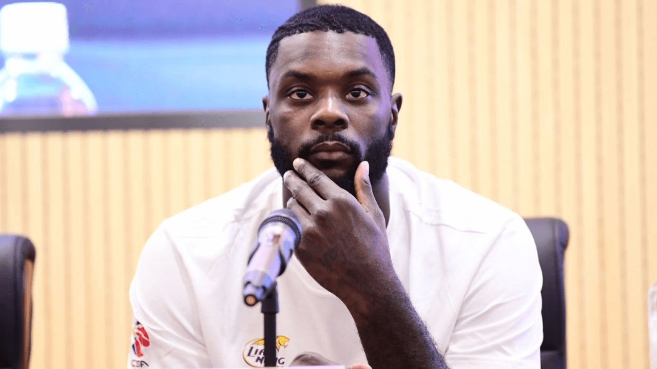 SHENYANG, CHINA - SEPTEMBER 14: Liaoning Flying Leopards's new signing Lance Stephenson attends his presentation ceremony on September 14, 2019 in Shenyang, Liaoning Province of China. (Photo by VCG/VCG via Getty Images)