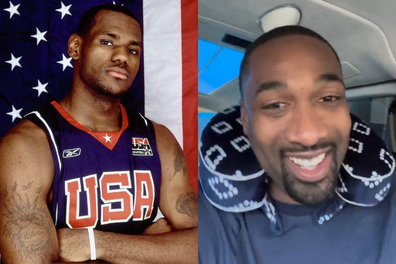 LeBron James (left) and Gilbert Arenas (right)