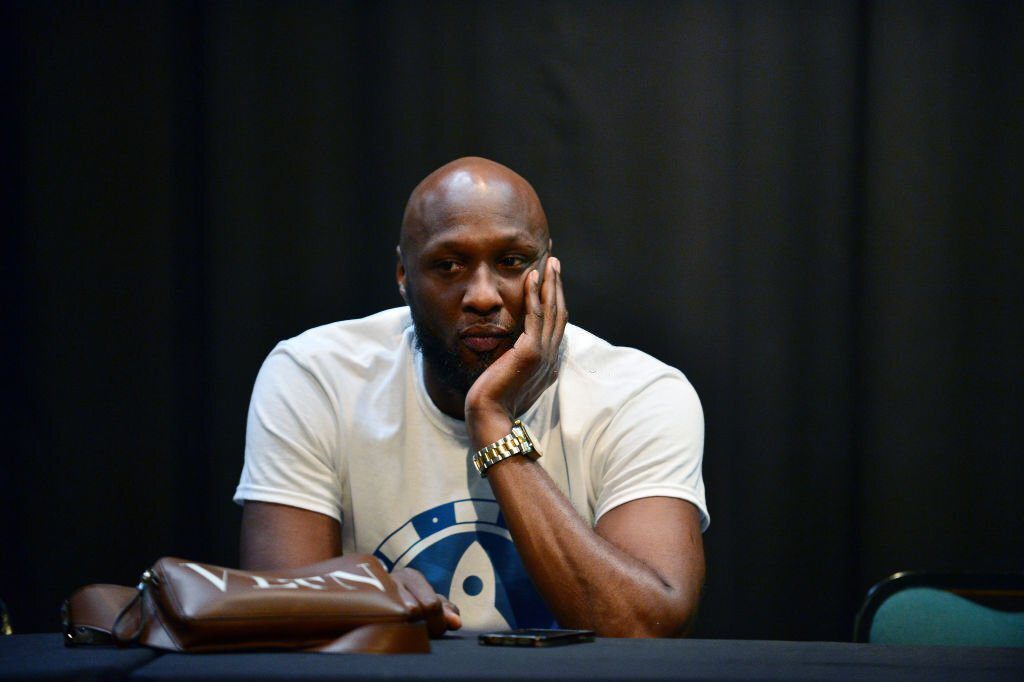 MIAMI, FL - OCTOBER 01: Lamar Odom attends the Celebrity Boxing Weigh In at James L. Knight Center on October 1, 2021 in Miami, Florida. (Photo by Johnny Louis/Getty Images)