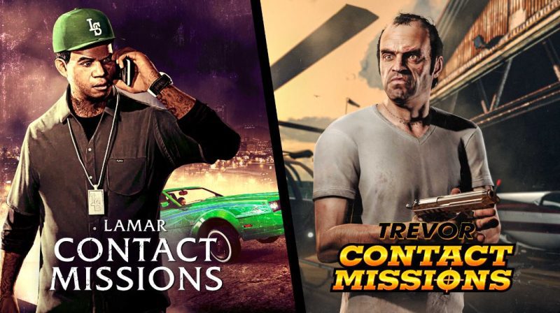 The GTA-V 10-Year Anniversary week will feature missions with bonus money and XP. These missions include Lamar and Trevor's contact missions. Photo from Rockstar Games