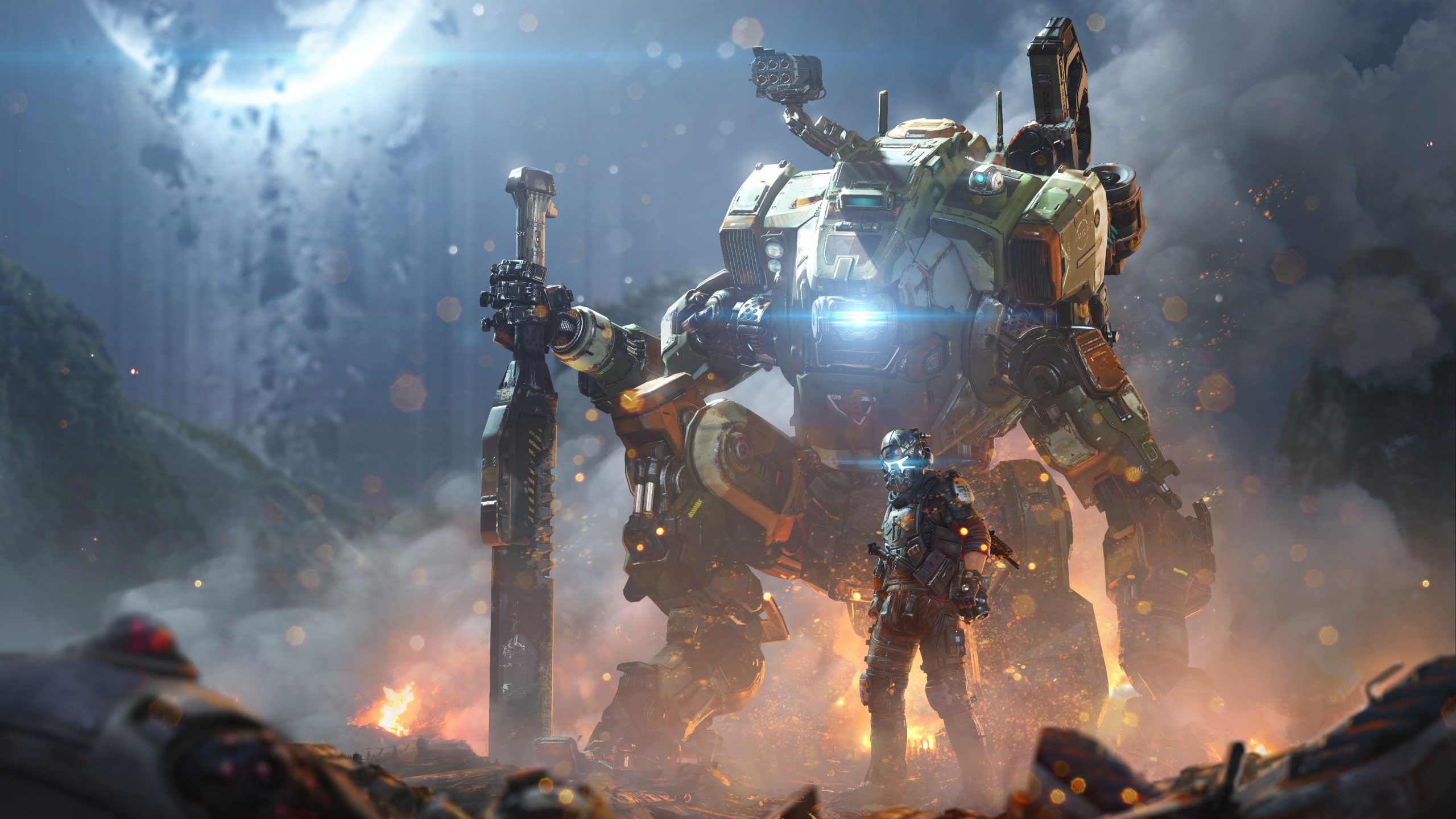 Titanfall 2's peak players surge to above 20,000 after a sudden update. Photo from hdqwalls.com