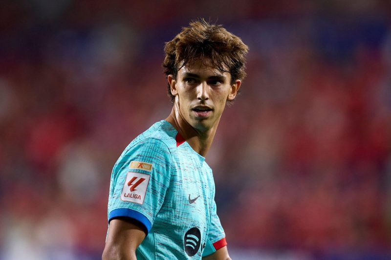 PAMPLONA, SPAIN - SEPTEMBER 03: Joao Felix of FC Barcelona looks on during the LaLiga EA Sports match between CA Osasuna and FC Barcelona at Estadio El Sadar on September 03, 2023 in Pamplona, Spain. (Photo by Ion Alcoba/Quality Sport Images/Getty Images)