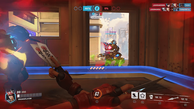 In-game footage of a low health Kiriko (Photo from Overwatch 2/ Blizzard)