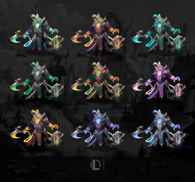 Winterblessed Thresh Chromas (Photo from @LeagueOfLeaks on X)