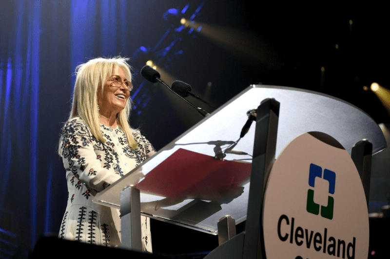 LAS VEGAS, NEVADA - MARCH 07: Dr. Miriam Adelson speaks onstage during the 24th annual Keep Memory Alive 'Power of Love Gala' benefit for the Cleveland Clinic Lou Ruvo Center for Brain Health at MGM Grand Garden Arena on March 07, 2020 in Las Vegas, Nevada. (Photo by Denise Truscello/Getty Images for Keep Memory Alive)