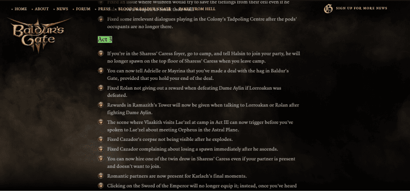 A glimpse on what's new on Act 3 (Photo from Baldur's Gate 3's Official Site)