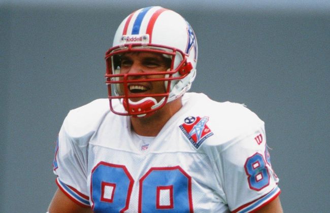21 Sep, 1997: Tennessee Oilers tight end Frank Wycheck (89) on the field before an NFL football game against the Baltimore Ravens played on September 21, 1997 at the Liberty Bowl Memorial Stadium in Memphis, TN. (Photo By John Cordes/Icon Sportswire via Getty Images)