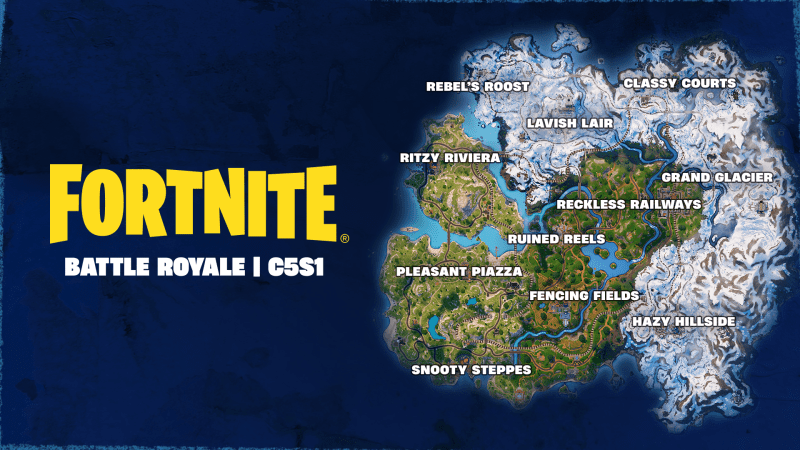 Official Chapter 5 map (Photo from Fortnite)